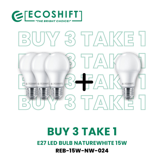 Buy3 Take1 LED Bulb E27 Cool White 15W