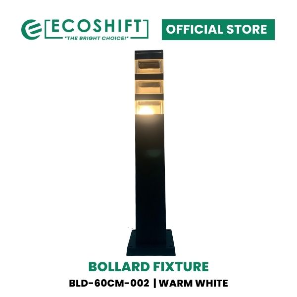 LED Bollard Light Bulb Type Black