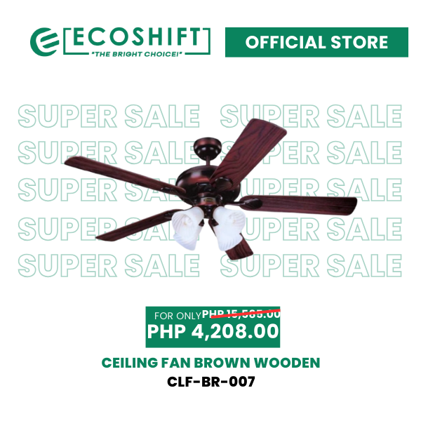 Super Sale Ceiling Fan Brown Wooden