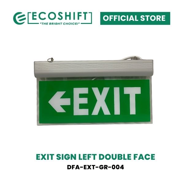 LED Exit Light Double Face Left Arrow