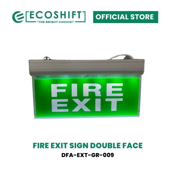 LED Fire Exit Sign Acrylic Double Face