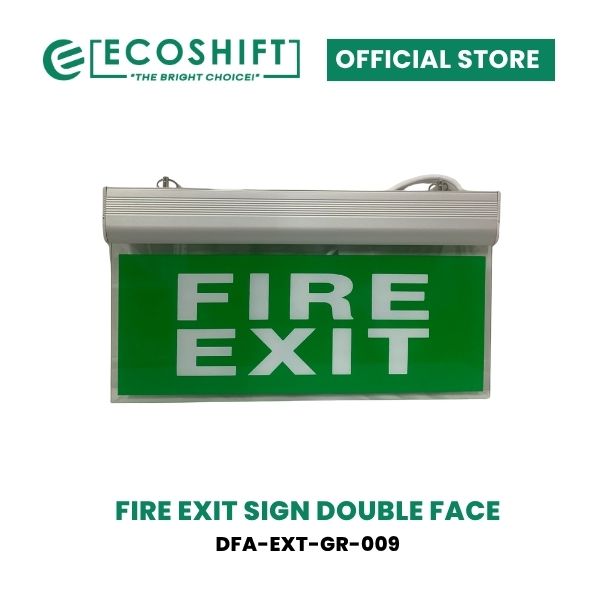 LED Fire Exit Sign Acrylic Double Face