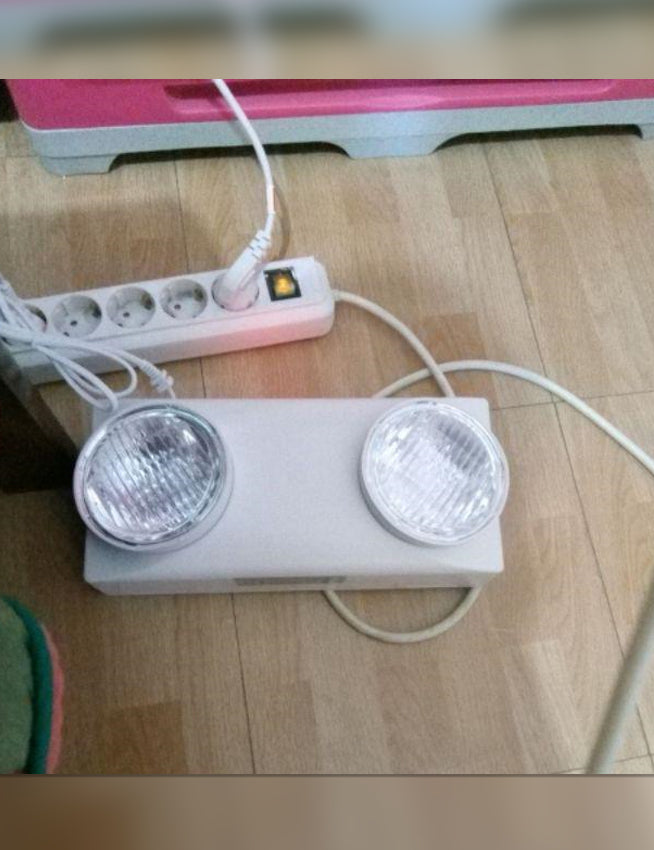 LED Emergency Light Twin Head Color White Daylight Ecoshift Shopify