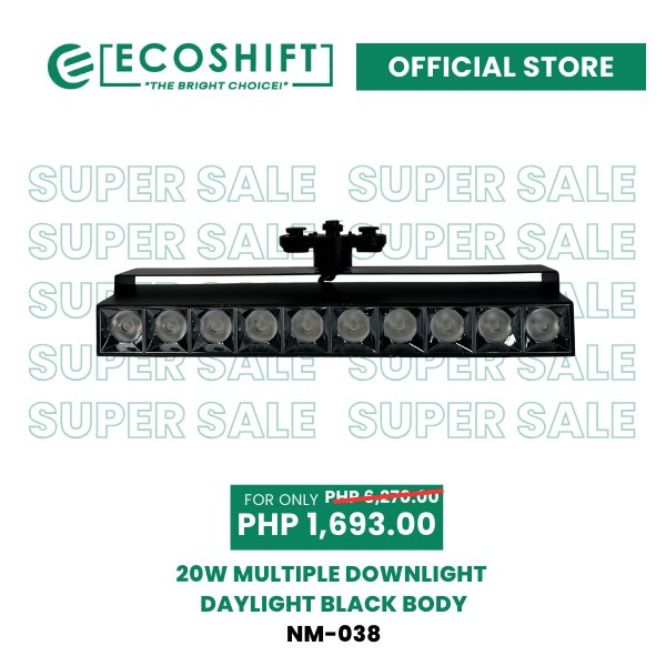 Super Sale 20W Multiple Downlight Daylight Black Body