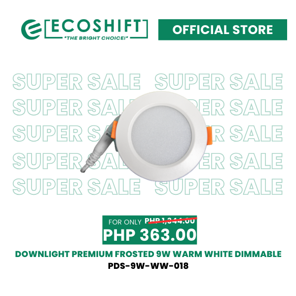 Super Sale Downlight Premium Frosted 9W Warmwhite Dimmable