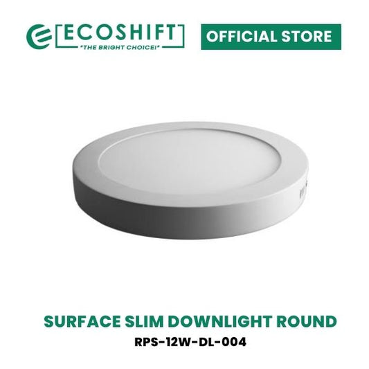 LED Surface Slim Downlight Round 12W Daylight