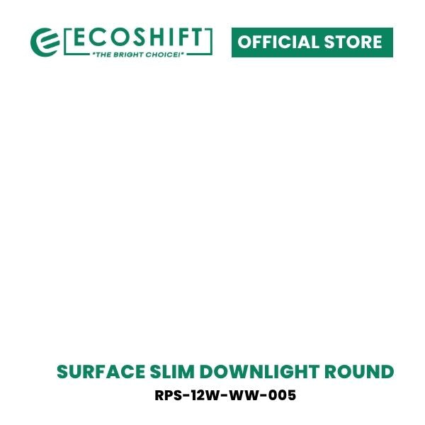 LED Surface Slim Downlight Round 12W Daylight