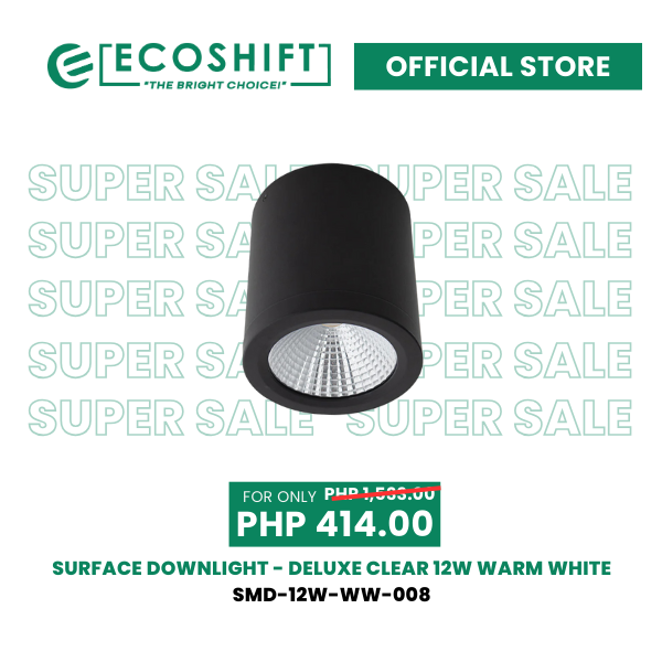 Super Sale Surface Downlight Deluxe Clear 12W Warm White