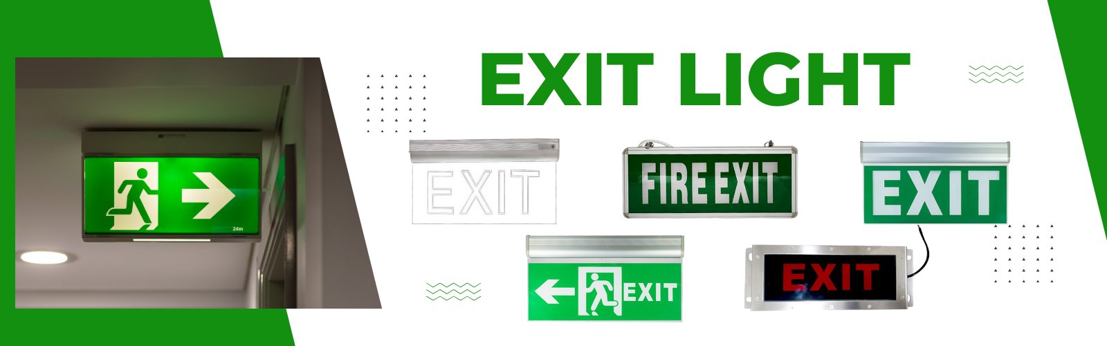 LED Exit Light Ecoshift Shopify