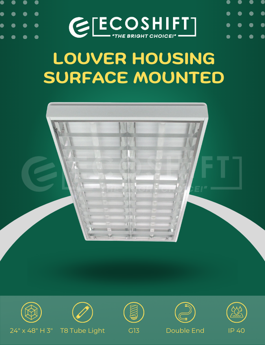 2×40 Louver Housing Surface Mount 24″x48″