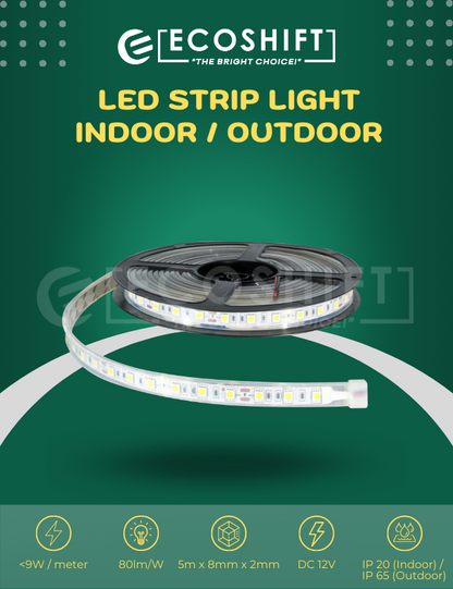 5M Striplight 5050 Indoor and Outdoor Daylight / Nature White / Warm White / RGB
