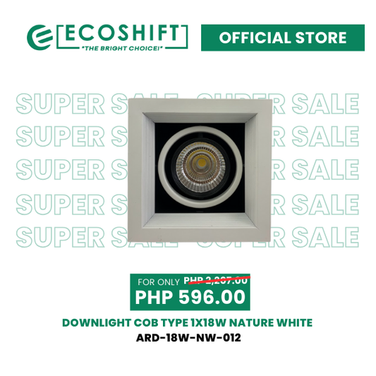 Super Sale Led Downlight COB Type 1x18W Naturewhite 14cm