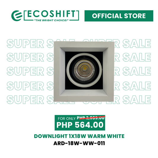 Super Sale Downlight COB Type 1x18W Warm White