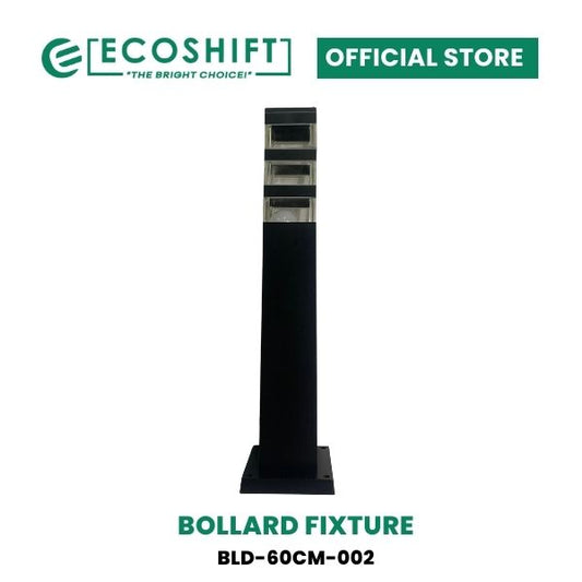 LED Bollard Light Bulb Type Black