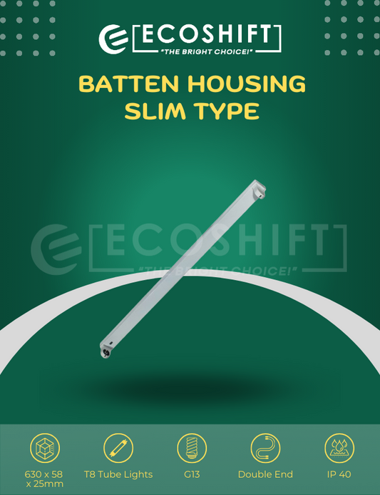 Batten Housing 1×20 Slim Type