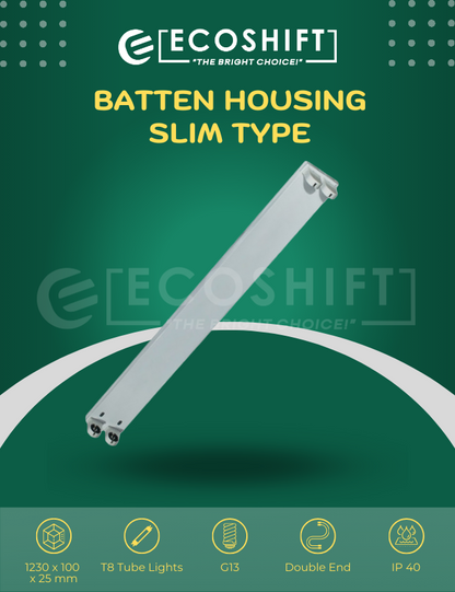 Batten Housing 2×40 Slim Type