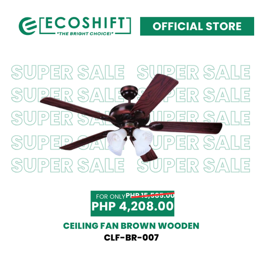 Super Sale Ceiling Fan Brown Wooden