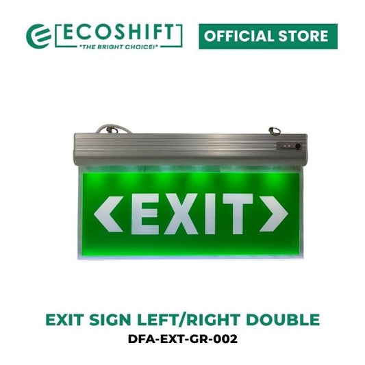 LED Exit Sign Acrylic Double Face Left/Right