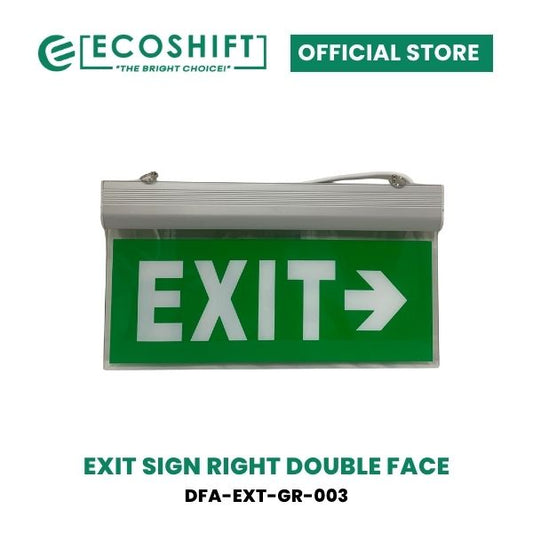 LED Exit Light Right Arrow Double Face