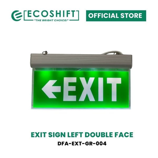 LED Exit Light Double Face Left Arrow