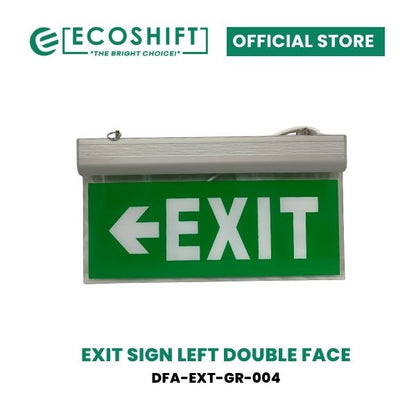 LED Exit Light Double Face Left Arrow