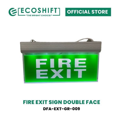 LED Fire Exit Sign Acrylic Double Face