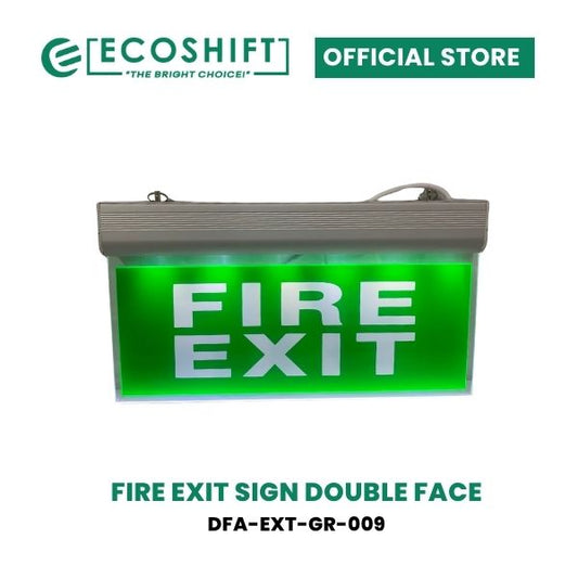 LED Fire Exit Sign Acrylic Double Face