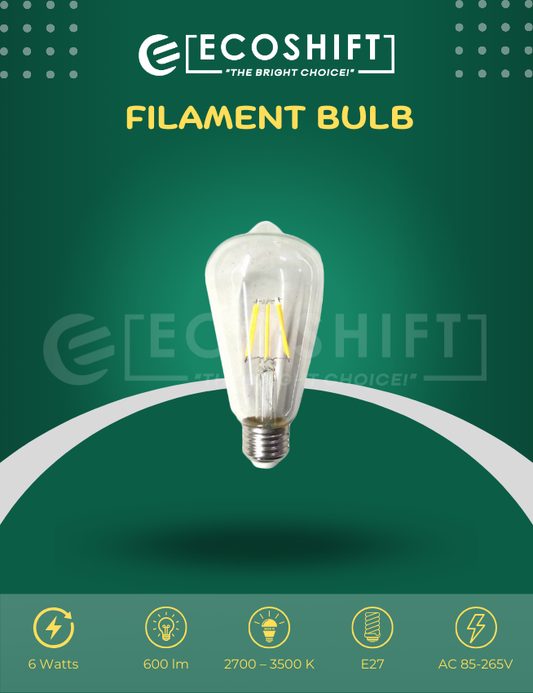 Filament Bulb 6 Watts Warm White