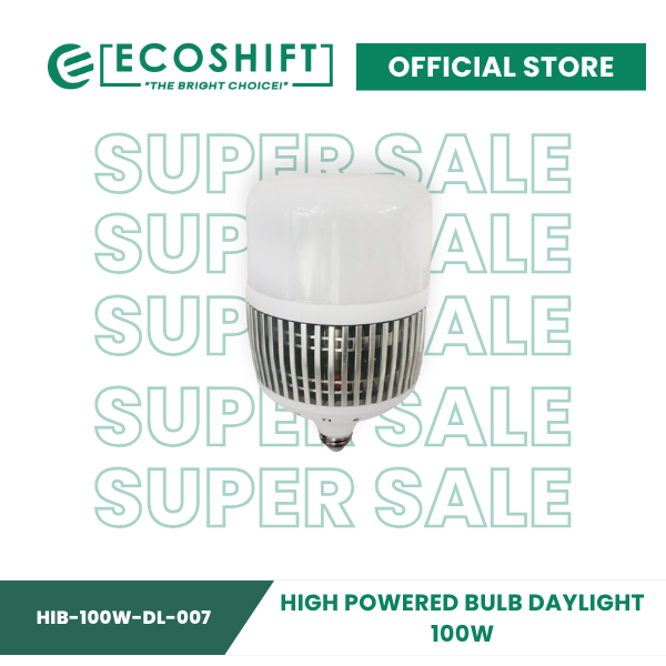 Super Sale LED High-Powered Bulb E27 Bulb Holder with Heatsink Daylight 100W