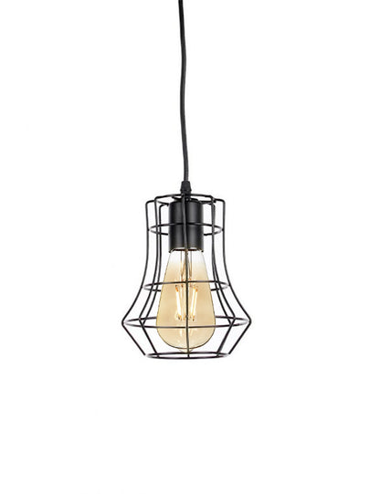 Industrial Pendant Light Vintage Metal Cage Ecoshift Shopify