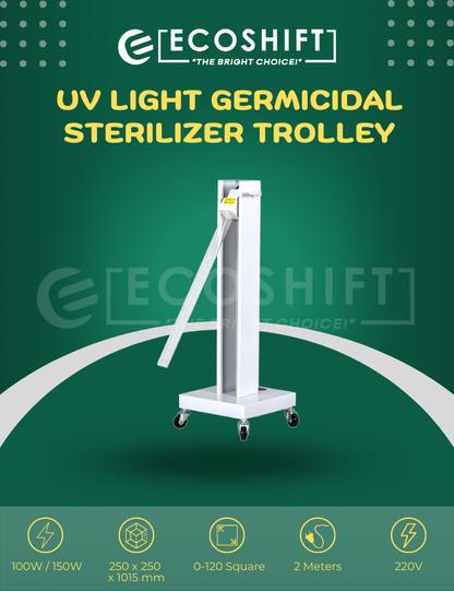 Industrial UV Light Germicidal Sterilizer Trolley 100 Watts