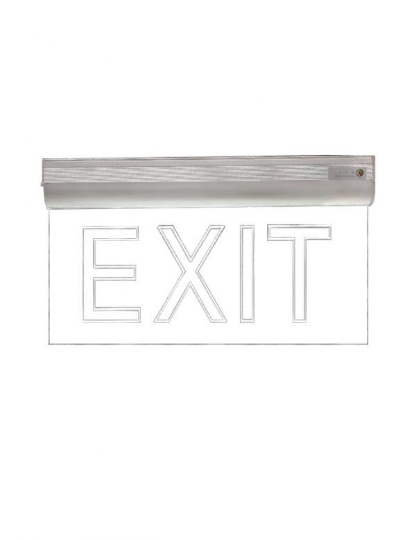 LED Exit Light Clear Single Face Acrylic Type Ecoshift Shopify