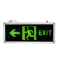 LED Exit Light Glass Left Arrow Black Single Face Ecoshift Shopify