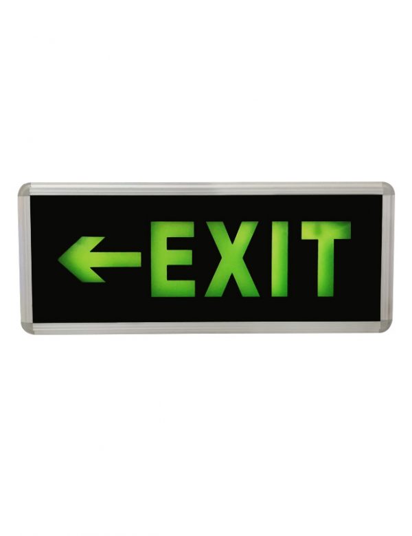 LED Exit Light Single Face Left Exit Ecoshift Shopify