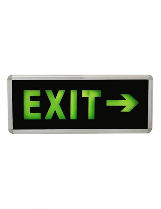 LED Exit Light Single Face Right Exit Ecoshift Shopify