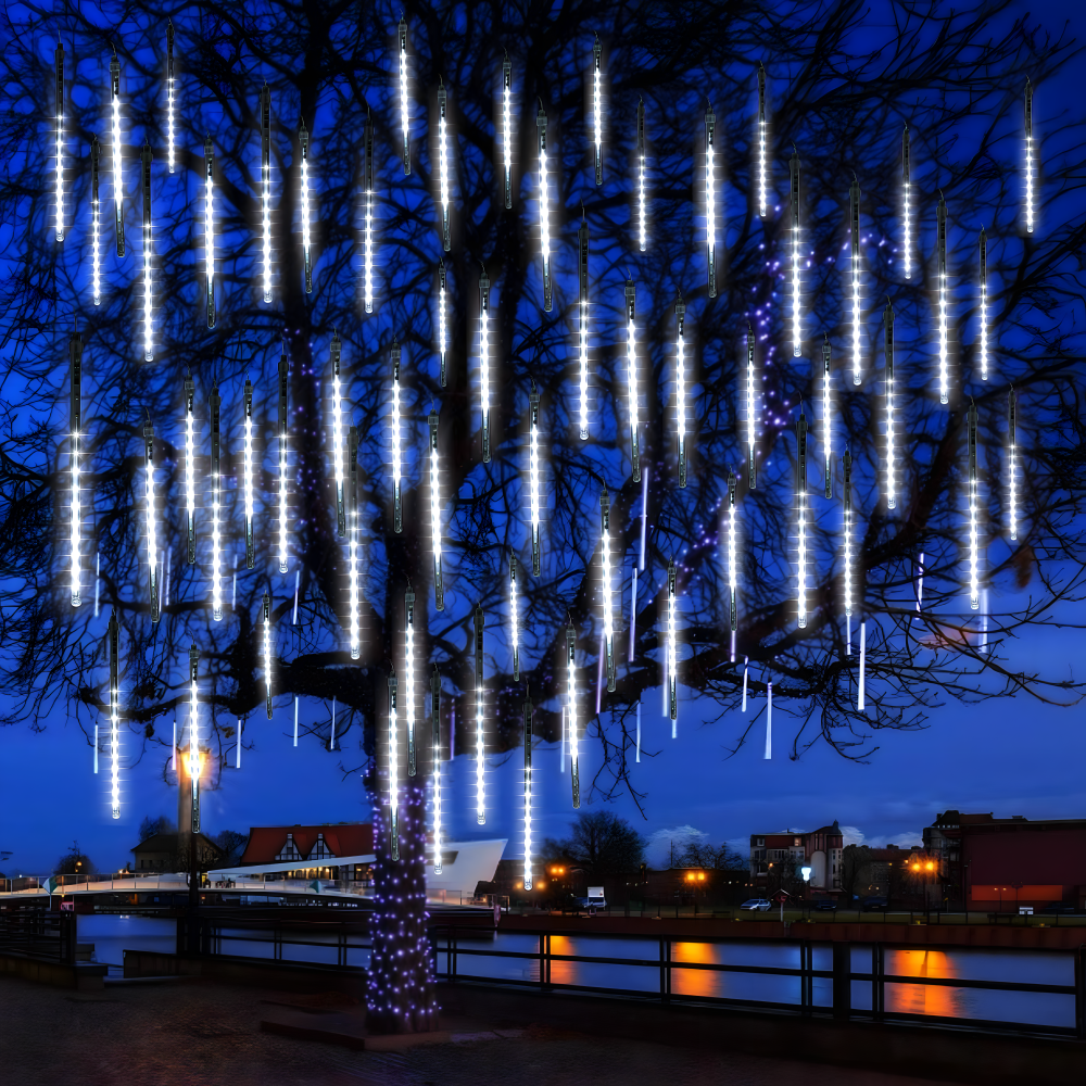 LED Meteor Shower Light 30cm 50cm 8 Tubes Ecoshift Shopify