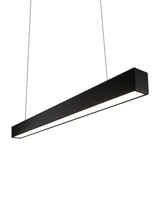 LED Pendant Light 36W 48W Black Hanging Linear Light Ecoshift Shopify