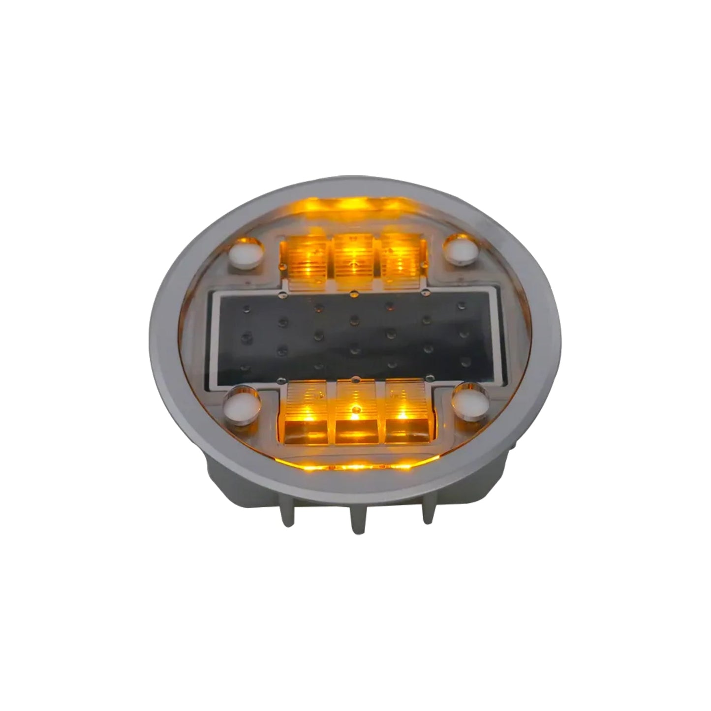 LED Solar Road Studs Round Blinking and Steady Roads Highways Aluminum Alloy Ecoshift Shopify