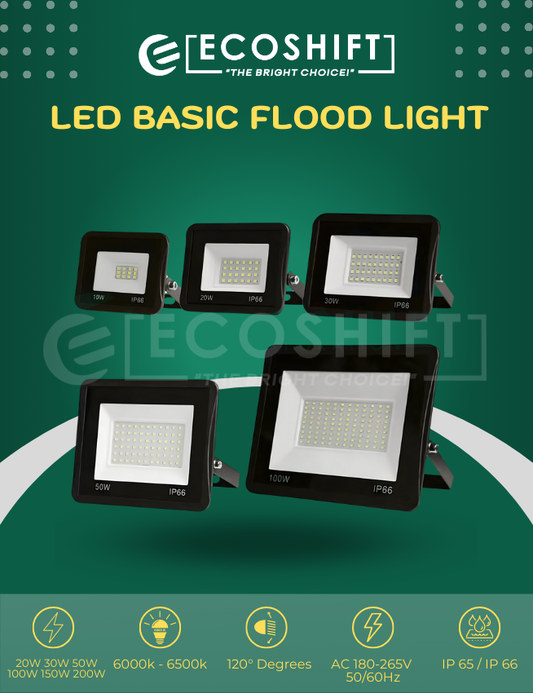 LED Basic Flood Light 20W 30W 50W 100W 150W 200W