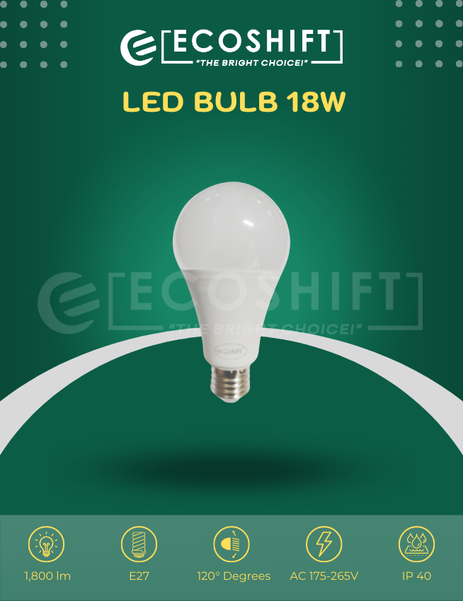 LED Bulb 18W E27 Bulb Holder