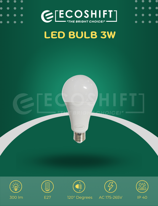 LED Bulb 3W E27 Bulb Holder