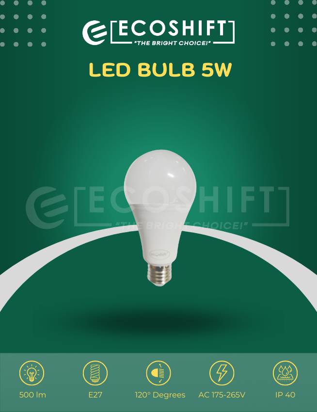 LED Bulb 5W E27 Bulb Holder