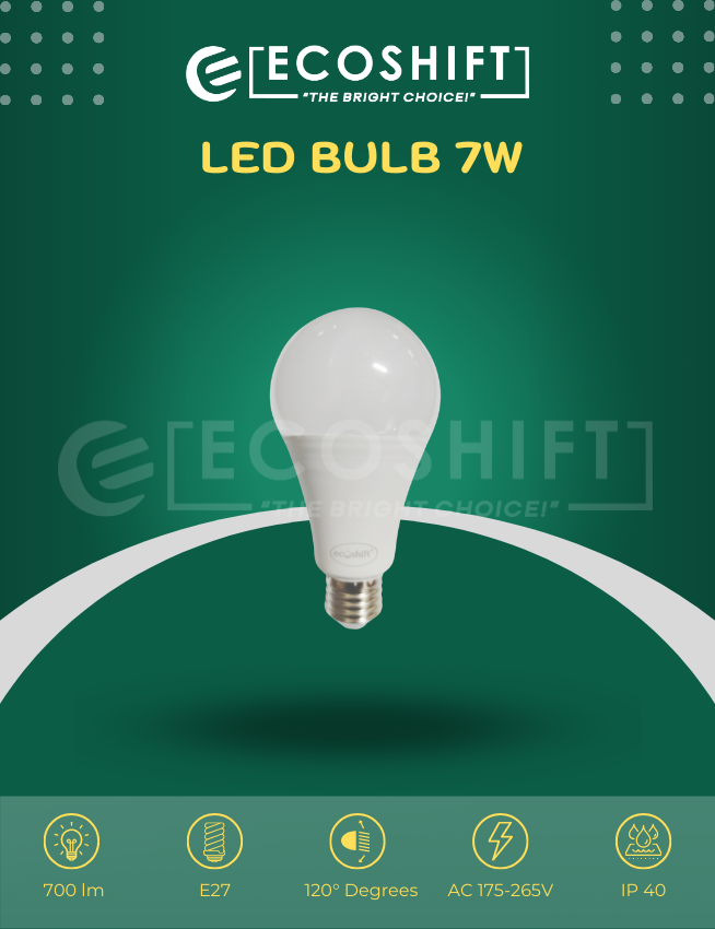 LED Bulb 7W E27 Bulb Holder