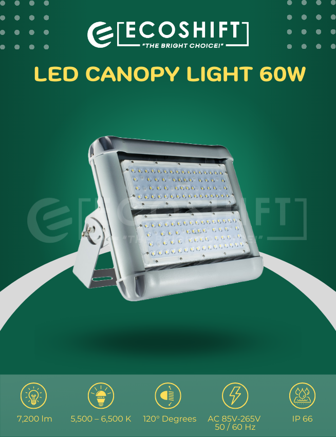 LED Canopy Light 60 Watts Daylight