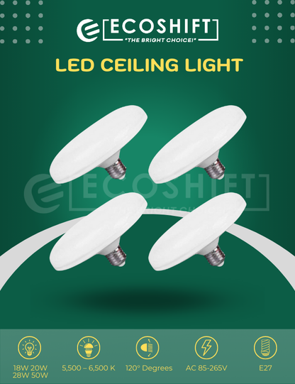 LED Ceiling Light E27 18W 20W 28W 50W Daylight