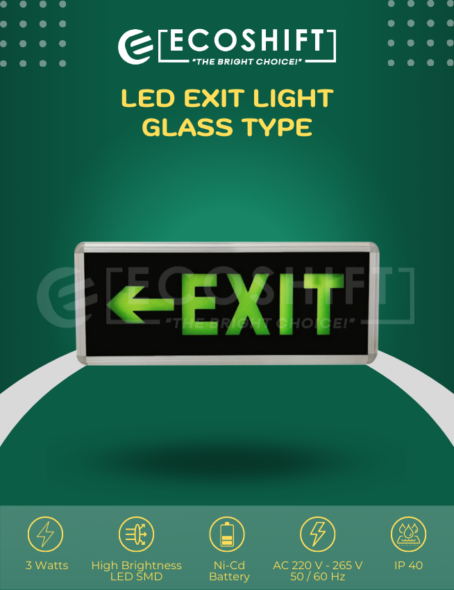 Led Exit Lys LED Exit Lights | Shop Online - Ecoshift Shopify Philippines