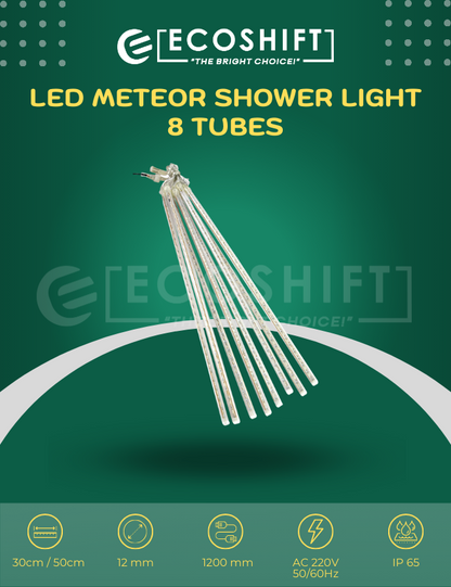 LED Meteor Shower Light 30cm 50cm 8 Tubes