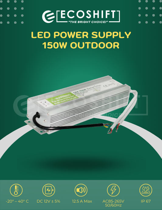 LED Power Supply 150 Watts Outdoor