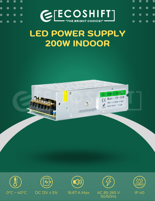 LED Power Supply 200 Watts Indoor