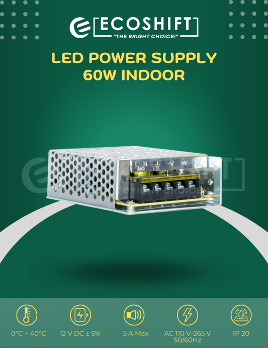 LED Power Supply 60 Watts Indoor